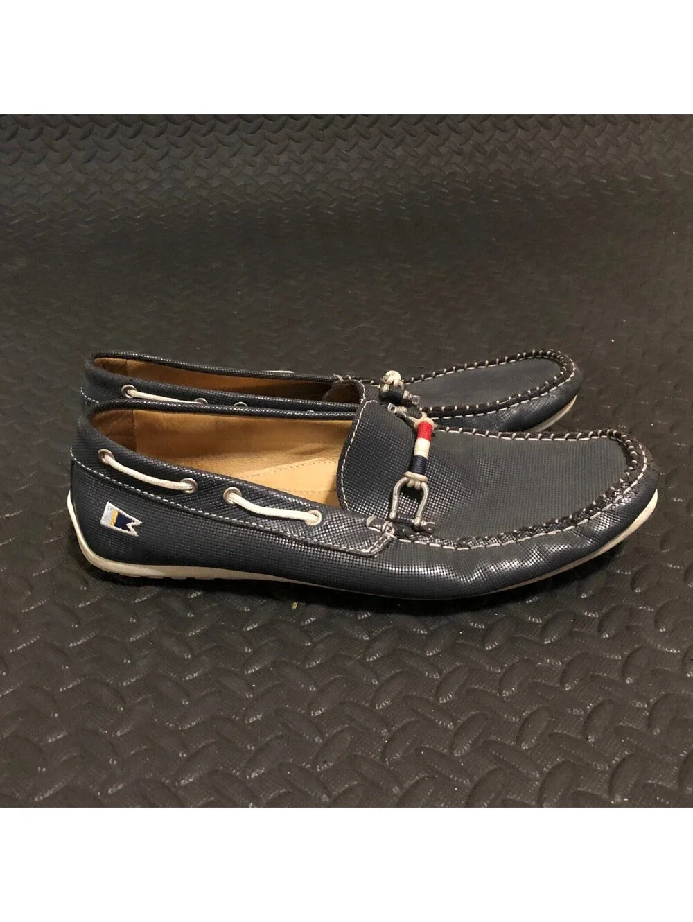 Riomar Men's Navy The Waterman  Boat Shoes Size 10.5 / 43.5